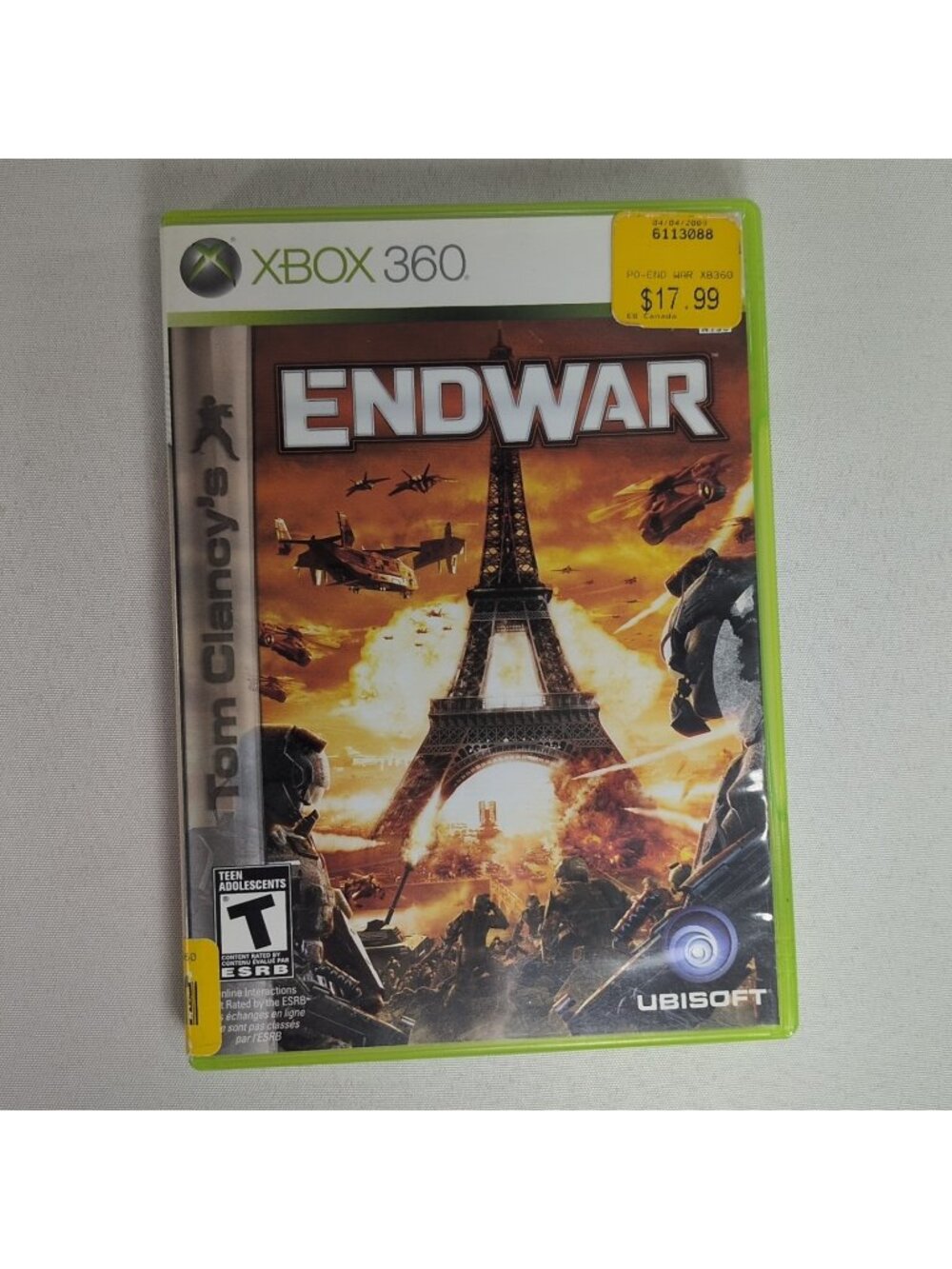 Tom Clancy's ENDWAR Microsoft Xbox 360 Tested Working Manual NTSC